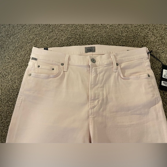 Citizens of Humanity NEW sculpt rocket crop high rise skinny denim jeans 32 pink - Picture 5 of 13